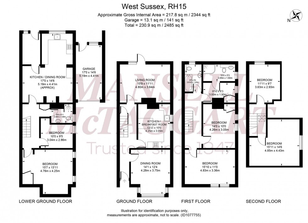 Floorplan for Mill Road, Burgess Hill, RH15