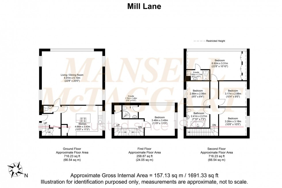 Floorplan for Mill Lane, North Chailey, BN8