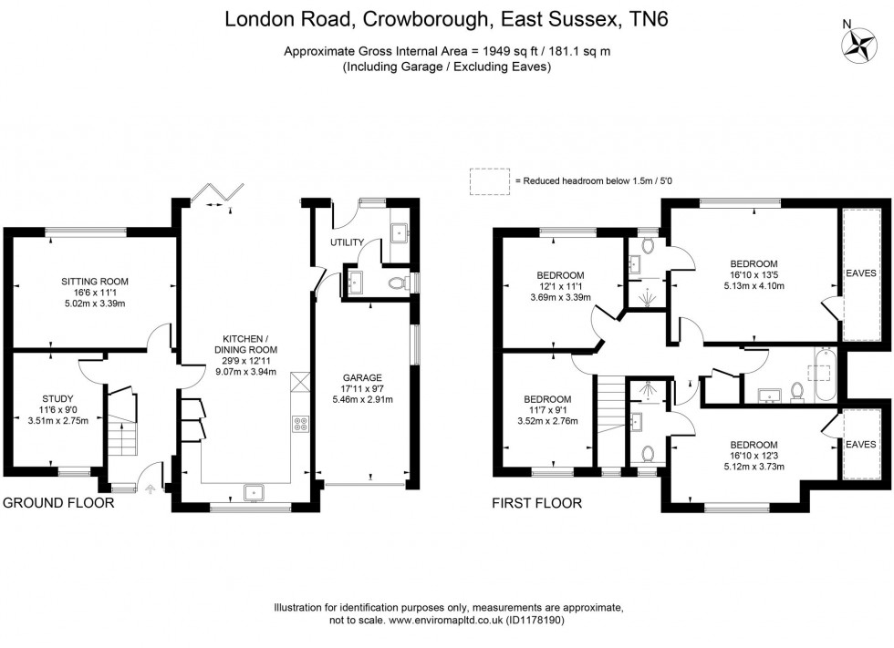 Floorplan for New Home, London Road, TN6