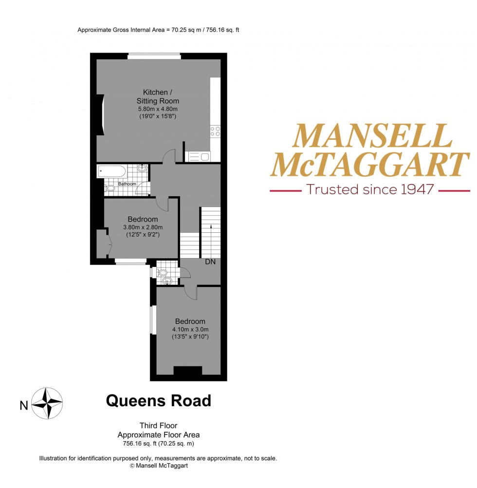 Floorplan for Queens Road, Brighton, BN1