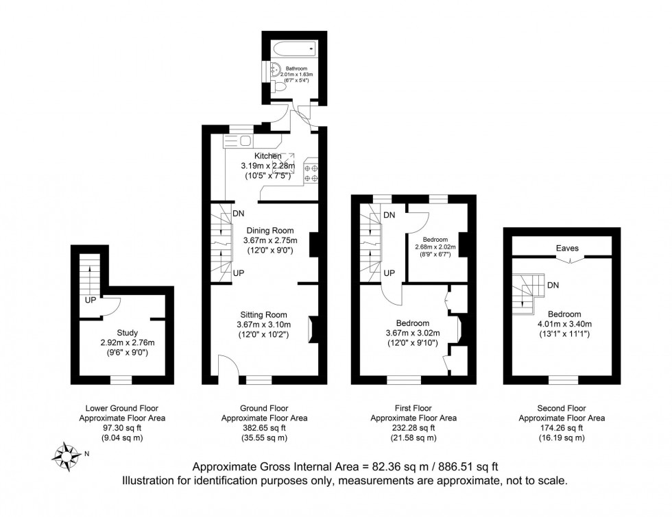 Floorplan for St. John Street, Lewes, BN7