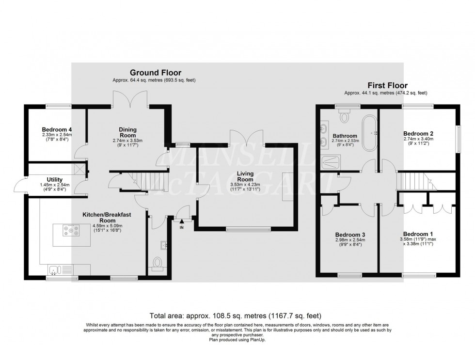 Floorplan for Westway, Copthorne, RH10