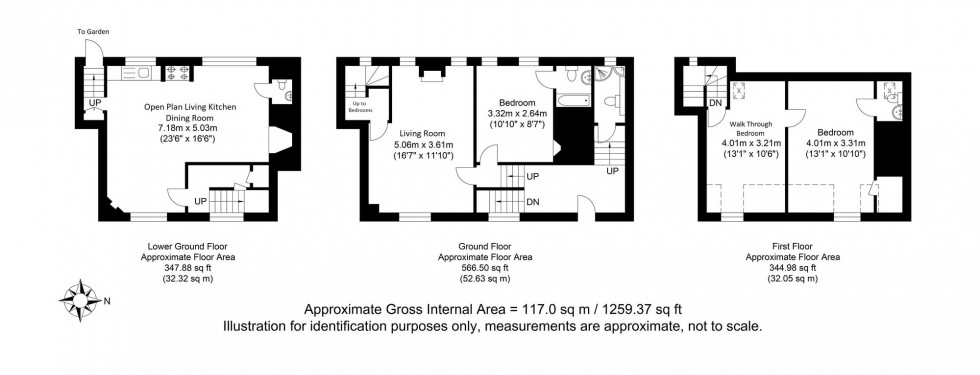 Floorplan for Keere Street, Lewes, BN7