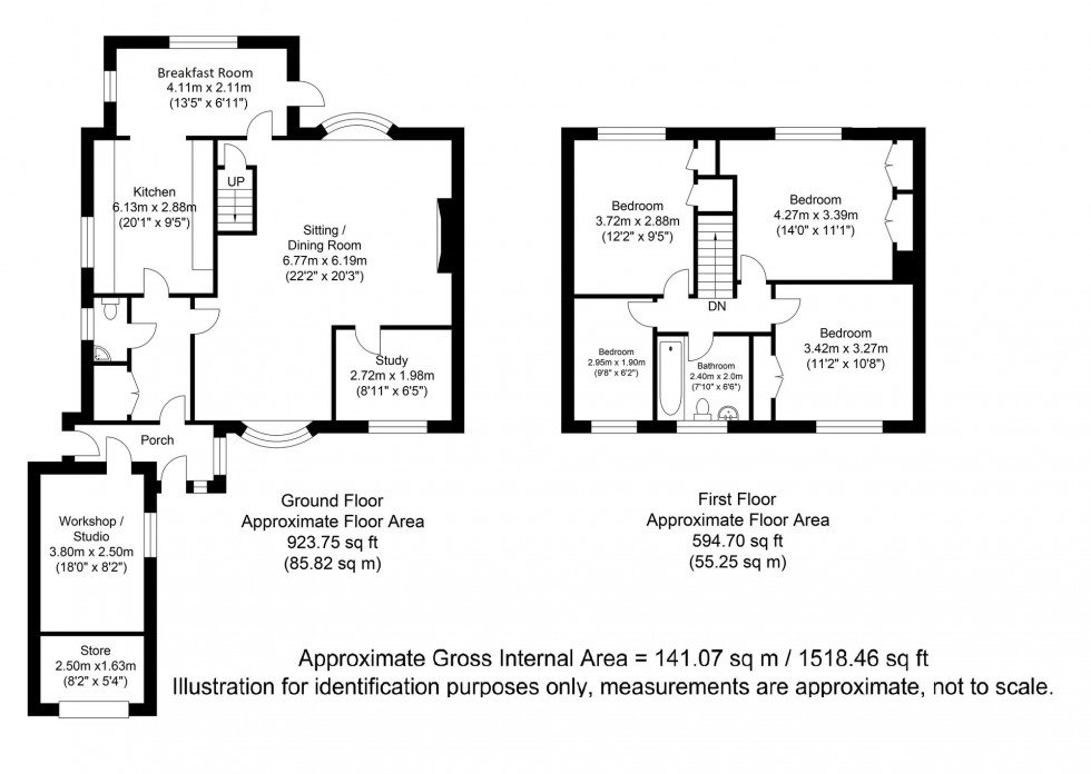 Floorplan for Court Farm Close, Piddinghoe, BN9