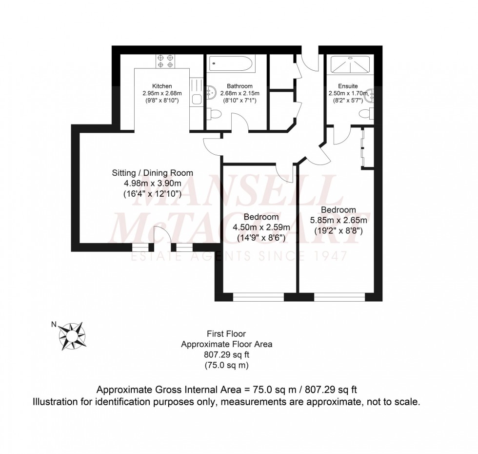 Floorplan for Millpond Lane, Faygate, RH12