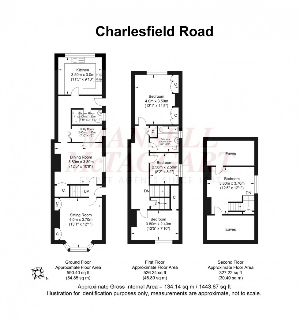 Floorplan for Charlesfield Road, Horley, RH6