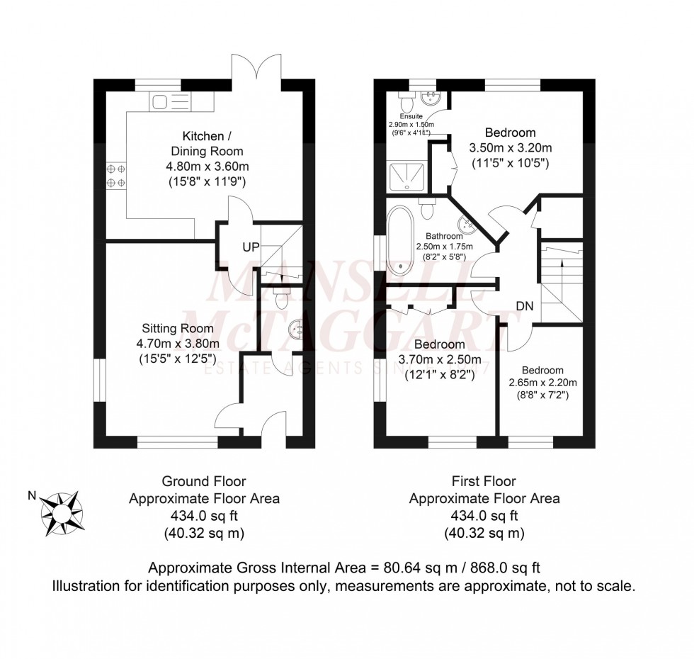 Floorplan for Harding Lane, Broadbridge Heath, RH12