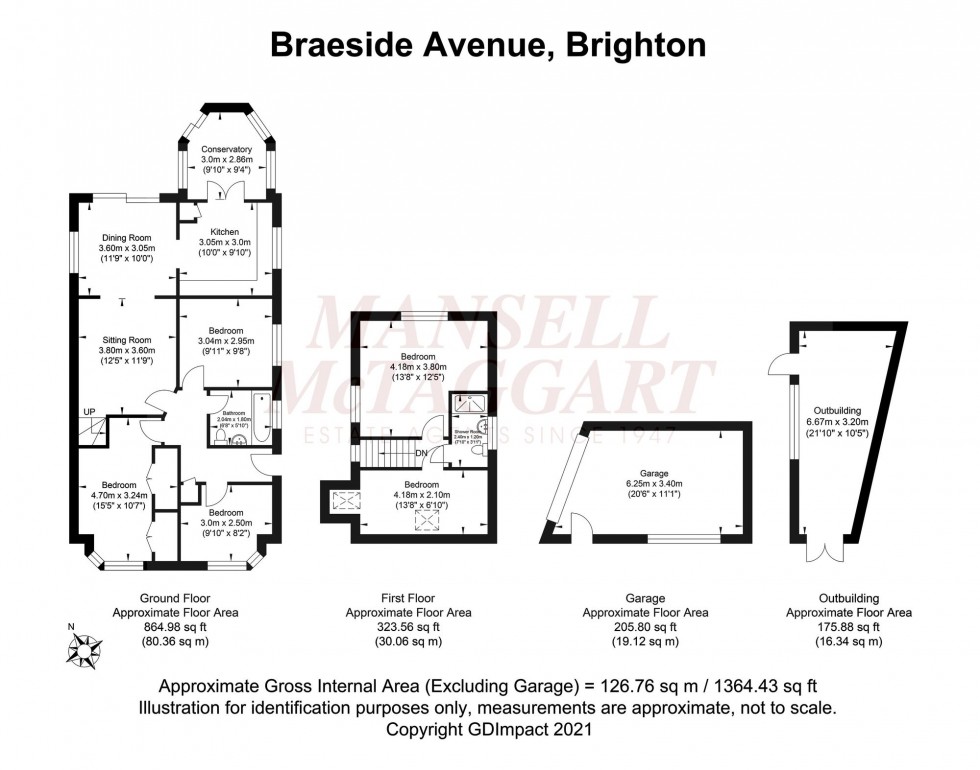 Floorplan for Braeside Avenue, Brighton, BN1