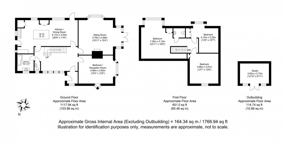 Floorplan for South Way, Lewes, BN7