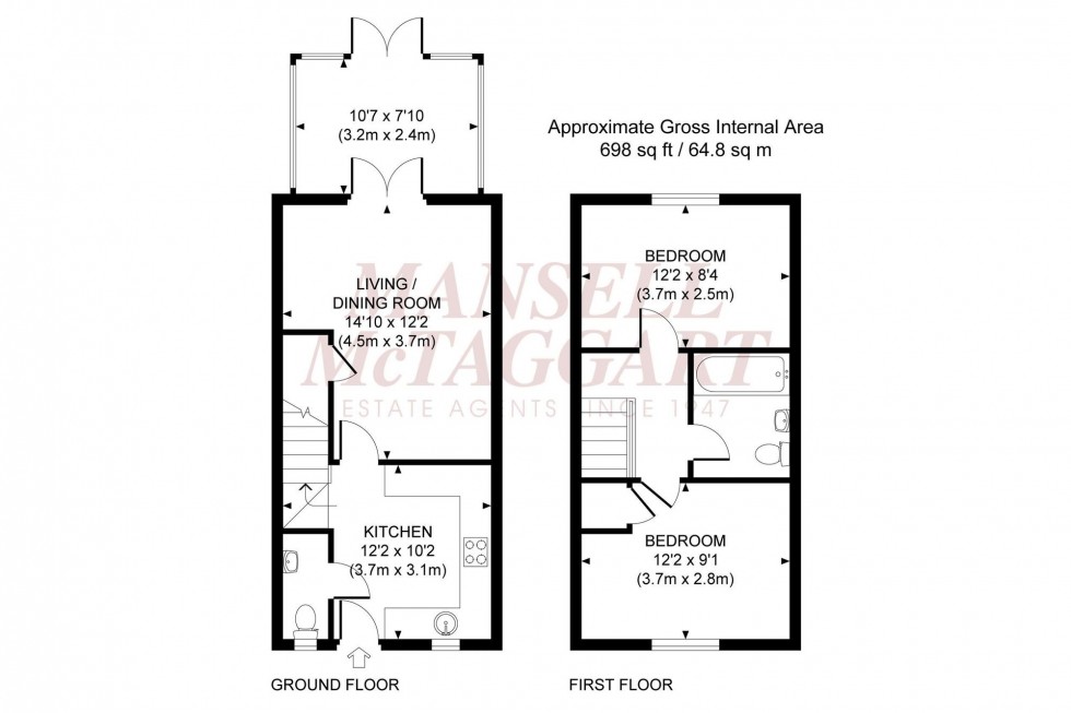 Floorplan for Orchard Close, Burgess Hill, RH15