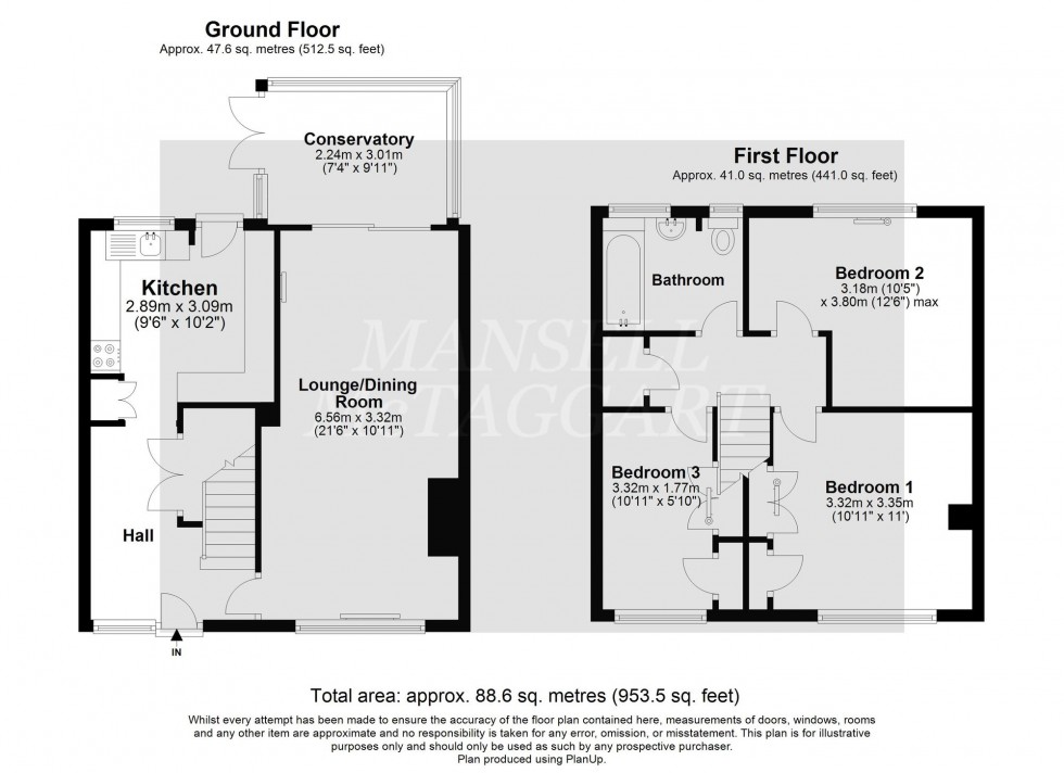 Floorplan for The Birches, Crawley, RH10