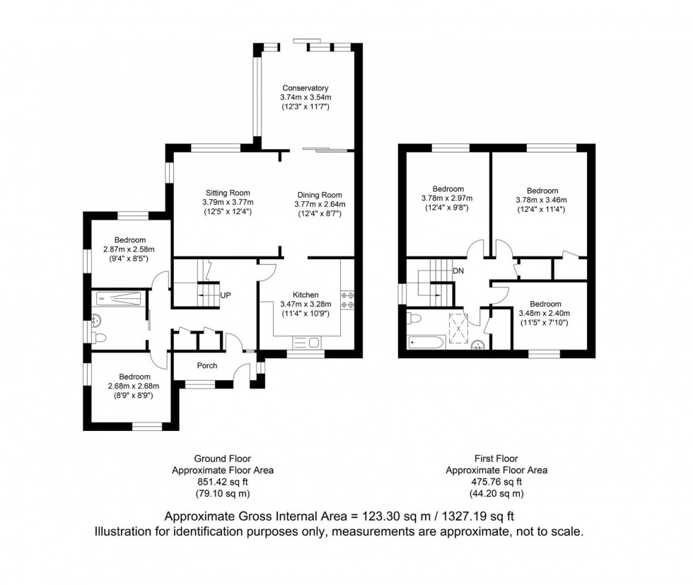 Floorplan for Boughey Place, Lewes, BN7