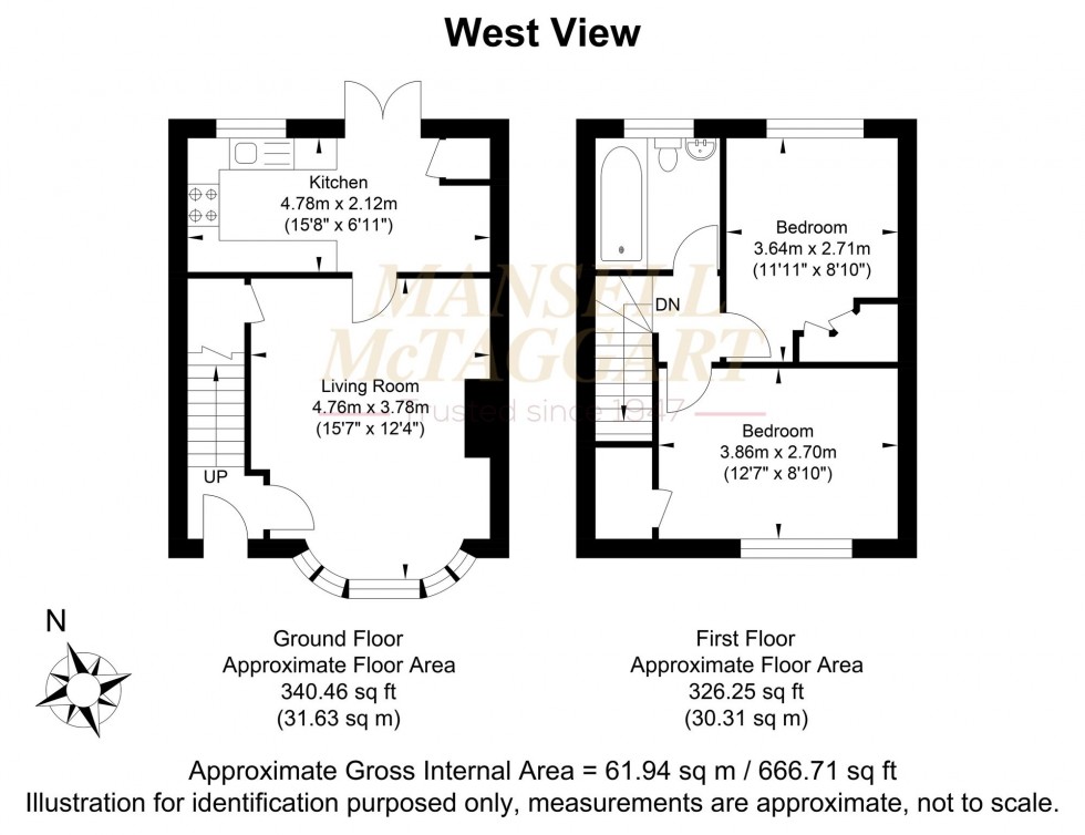 Floorplan for West View, Uckfield, TN22