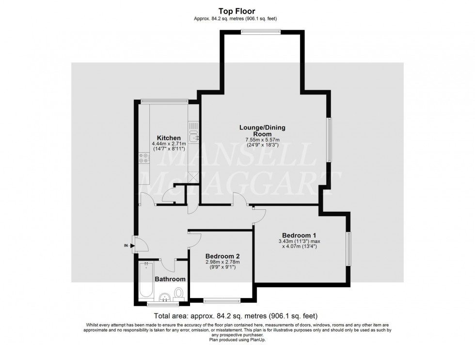 Floorplan for Fairfield Road, East Grinstead, RH19