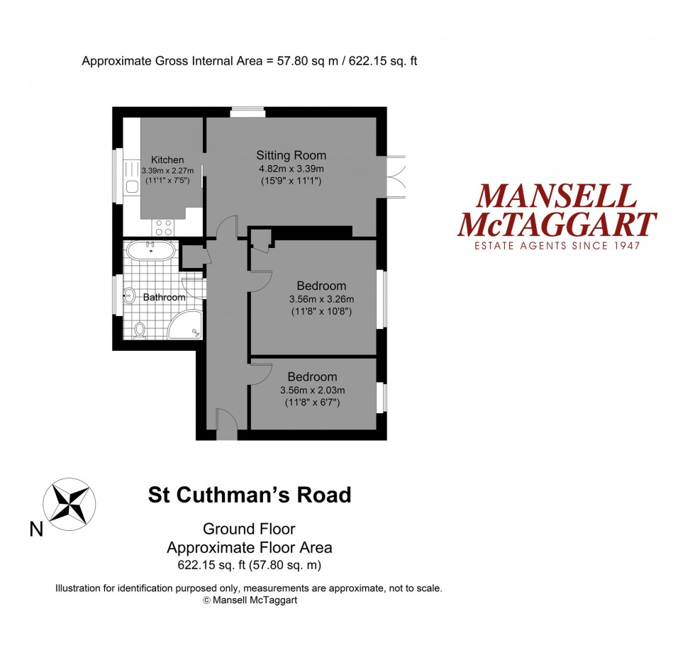 Floorplan for St. Cuthmans Road, Steyning, BN44