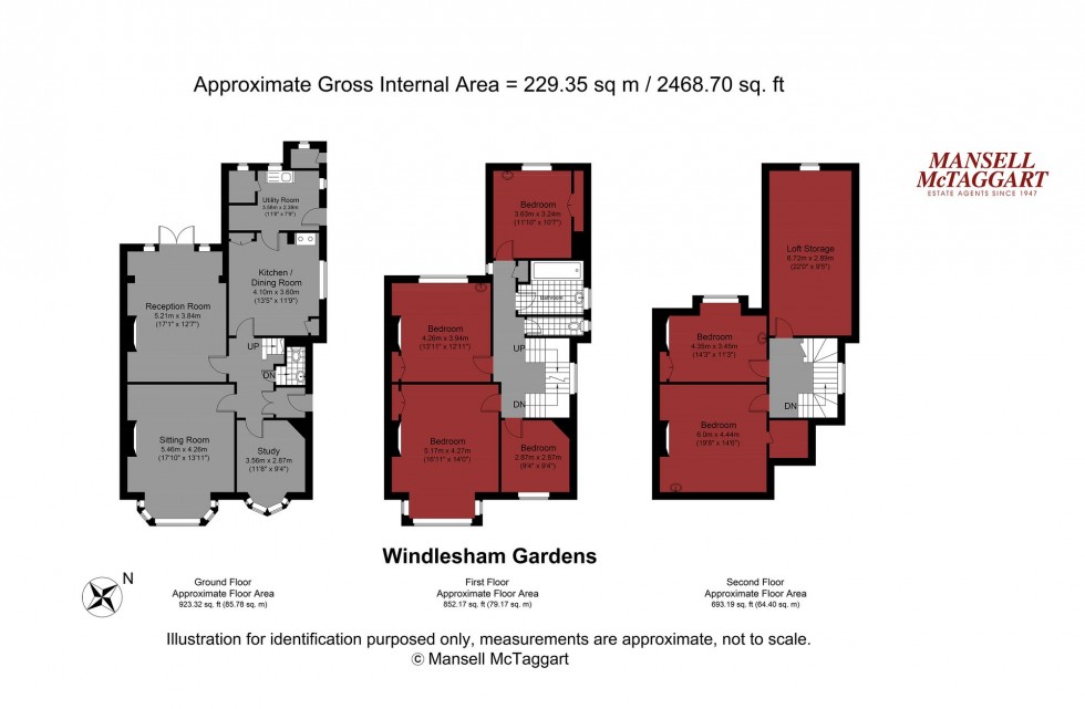 Floorplan for Windlesham Gardens, Brighton, BN1