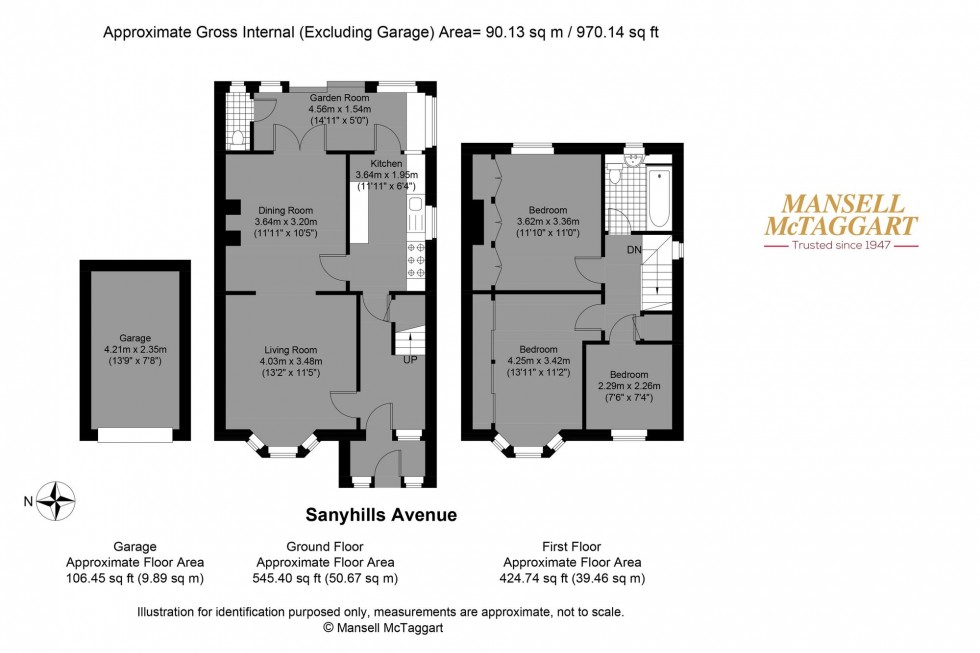 Floorplan for Sanyhils Avenue, Brighton, BN1