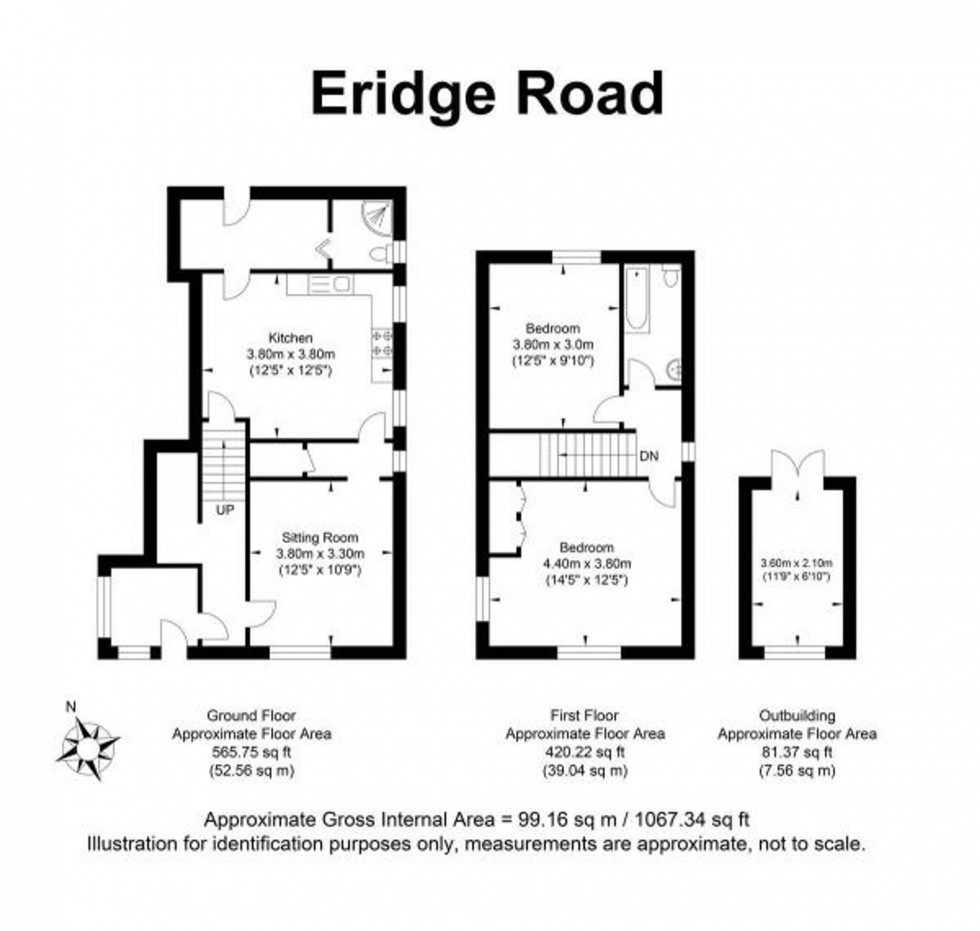 Floorplan for Eridge Road, Crowborough, TN6