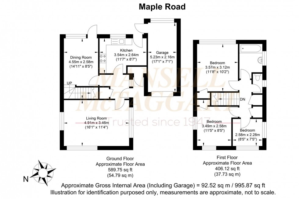 Floorplan for Maple Road, Billingshurst, RH14