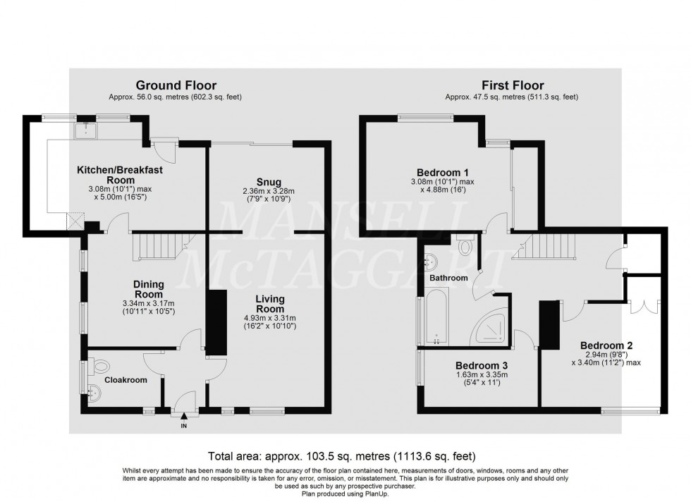 Floorplan for Imberhorne Lane, East Grinstead, RH19