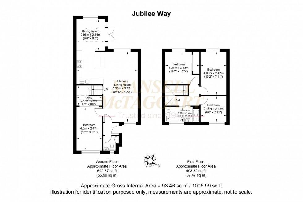 Floorplan for Jubilee Way, Storrington, RH20