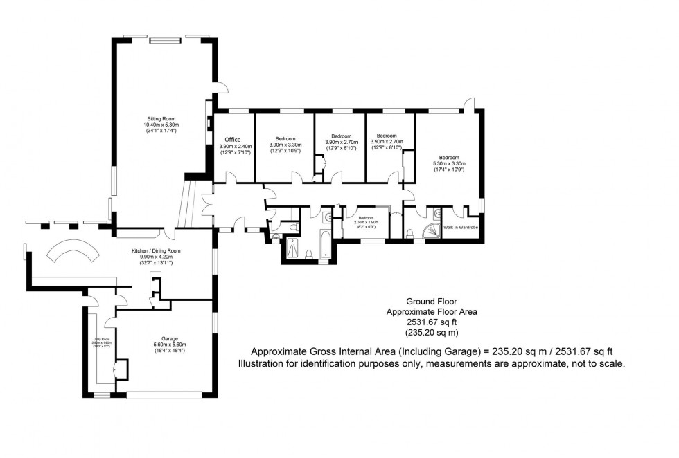 Floorplan for Hamsey, Lewes, BN8