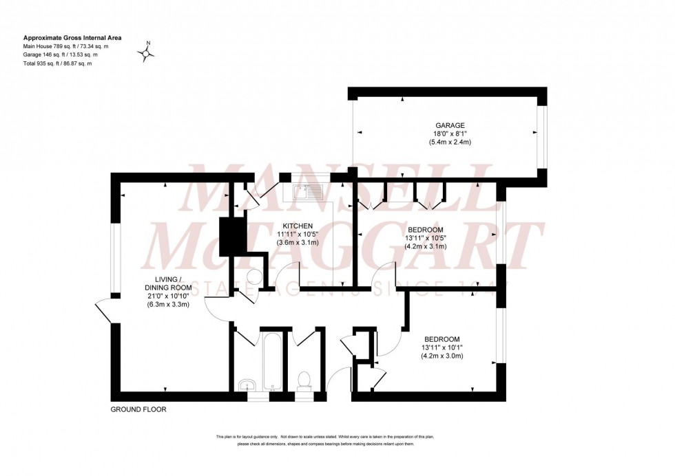 Floorplan for Marlborough Drive, Burgess Hill, RH15