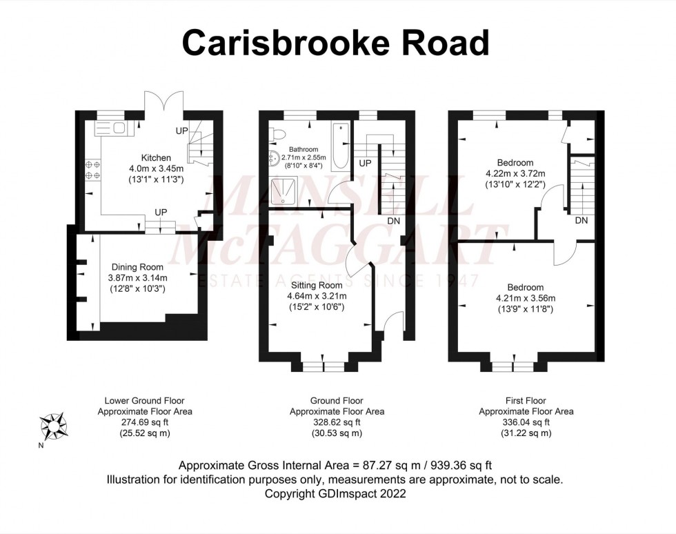 Floorplan for Carisbrooke Road, Brighton, BN2
