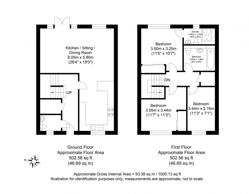 Floorplan for Kipling Close, Crowborough, TN6