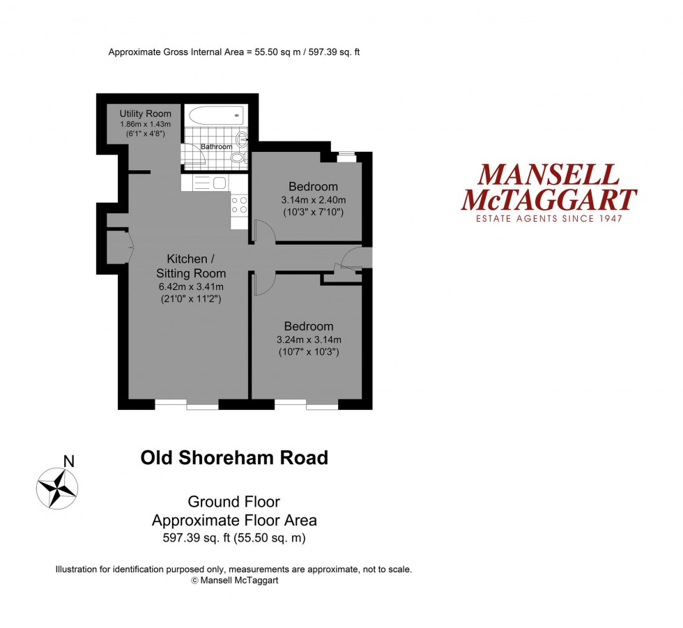 Floorplan for Old Shoreham Road, Brighton, BN1