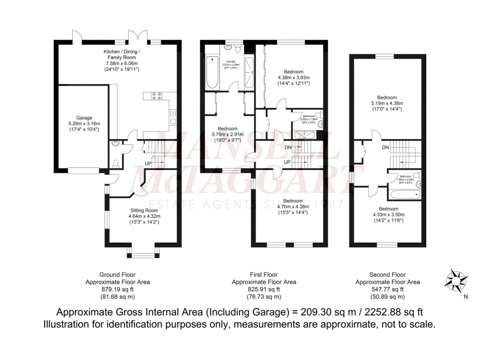 Floorplan for Firs Close, Horsham, RH12