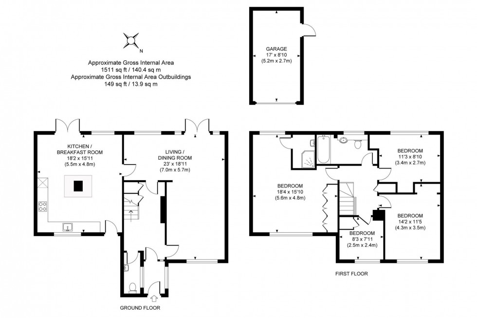 Floorplan for Noahs Ark Lane, Lindfield, RH16