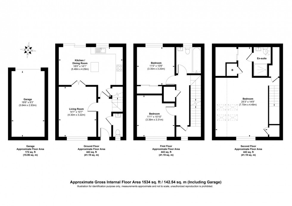 Floorplan for Ashburnham Drive, Cuckfield, RH17