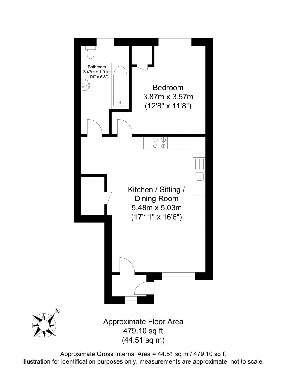 Floorplan for Chatfield Close, Cooksbridge, BN8