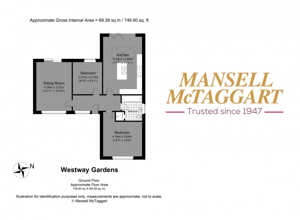 Floorplan for Westway Gardens, Portslade, BN41