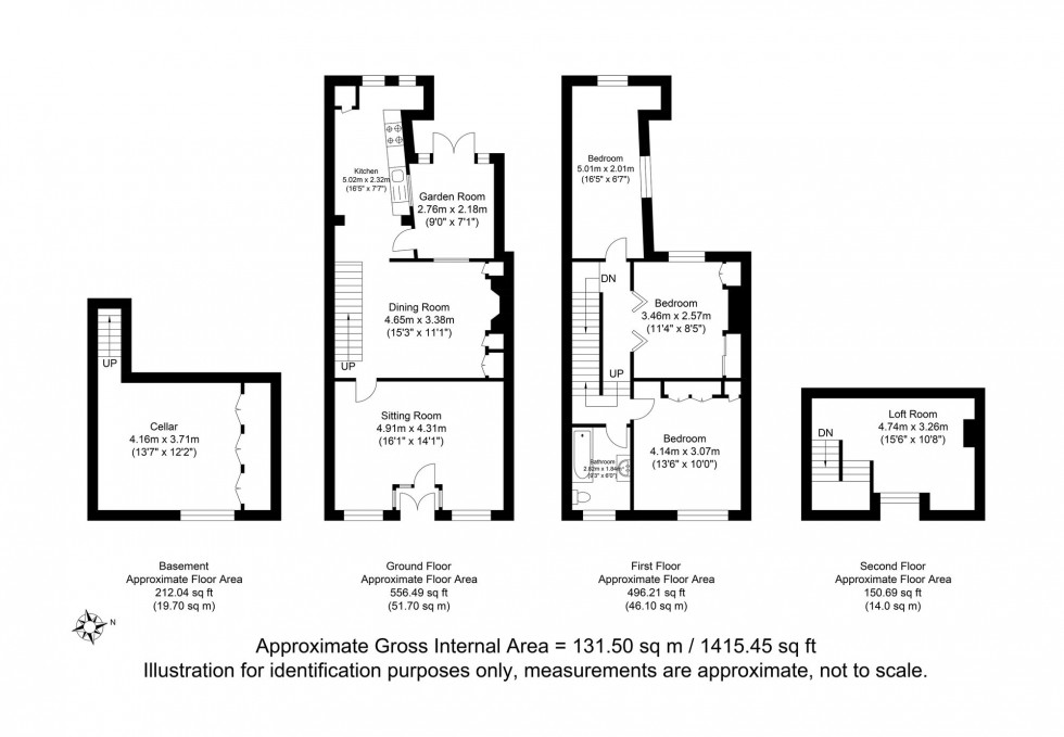 Floorplan for Market Street, Lewes, BN7