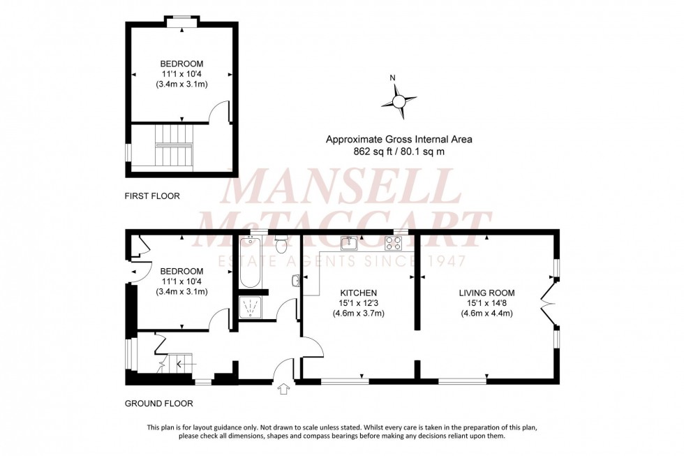 Floorplan for Ashurst Lane, Plumpton, BN7