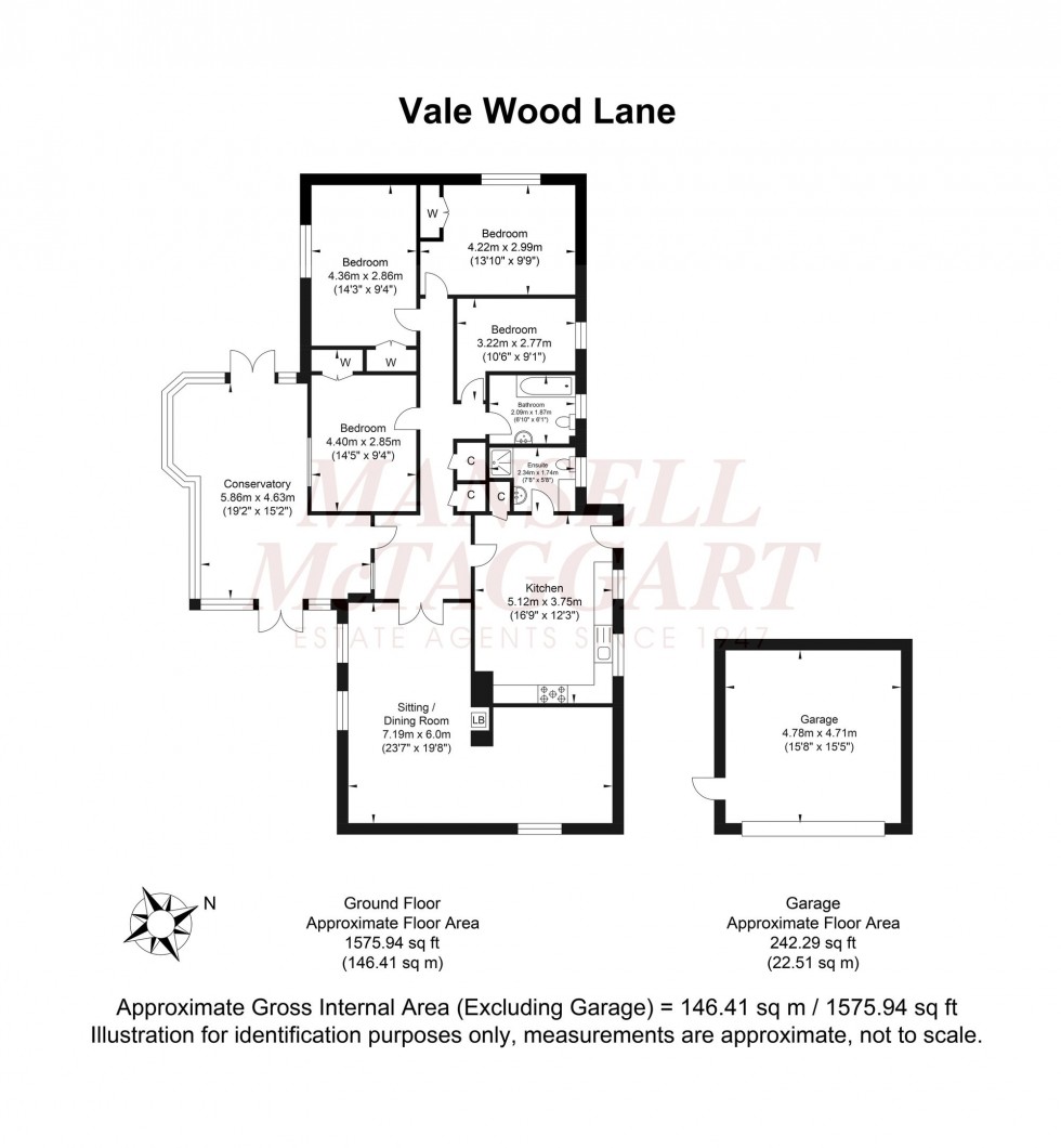 Floorplan for Valewood Lane, Barns Green, RH13