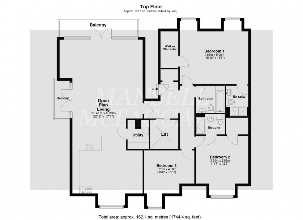 Floorplan for Stone Court, Crawley, RH10