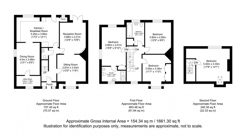 Floorplan for Cross Way, Lewes, BN7