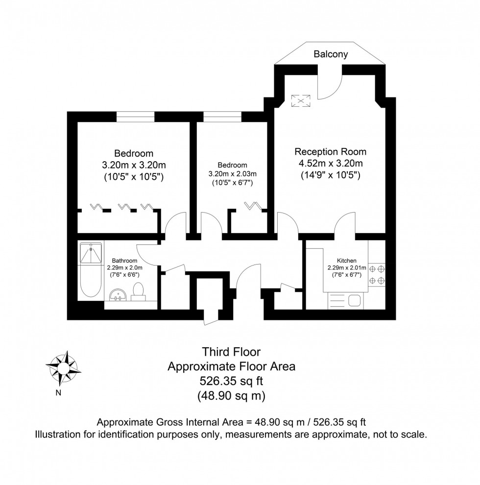 Floorplan for Cliffe High Street, St. Thomas Court Cliffe High Street, BN7