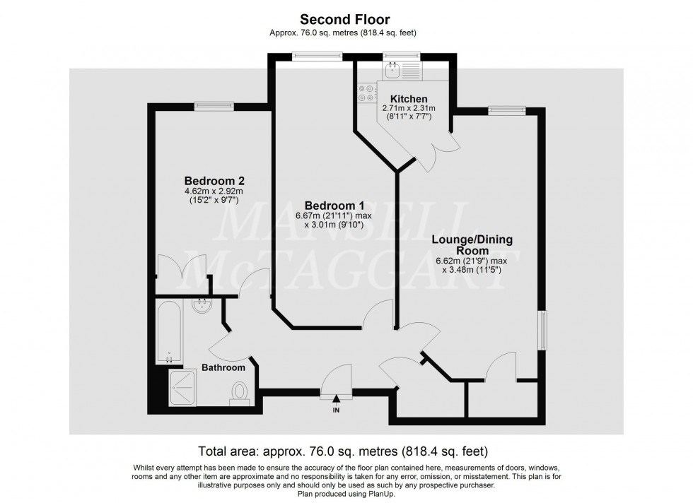 Floorplan for Massetts Road, Wavertree Court, RH6