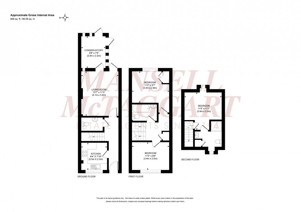 Floorplan for Poplars Close, Burgess Hill, RH15