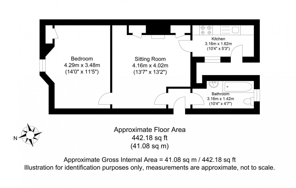 Floorplan for Paddock Terrace, Lewes, BN7