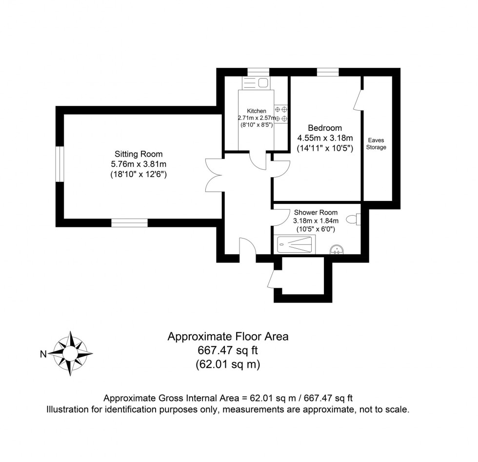 Floorplan for Eastgate Street, Lewes, BN7