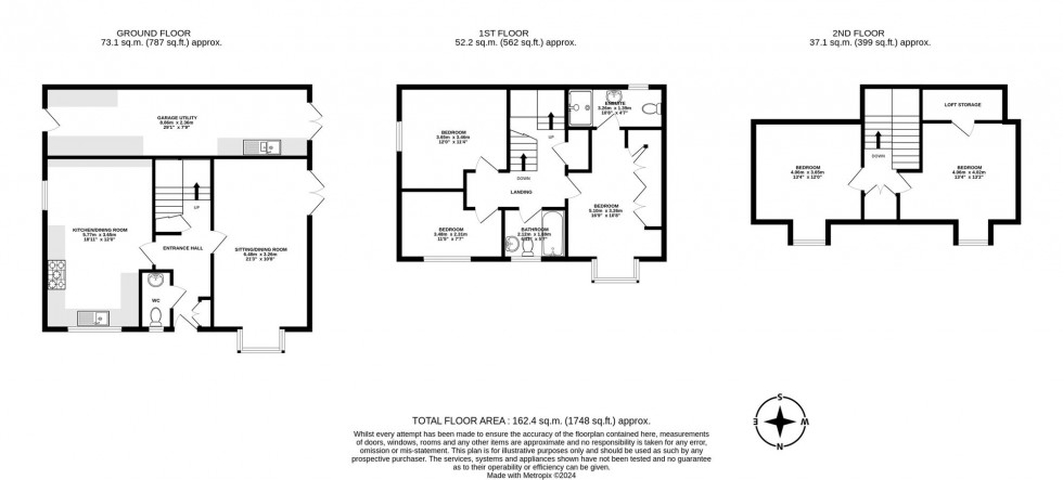 Floorplan for Donald Gardens, Hookwood, RH6