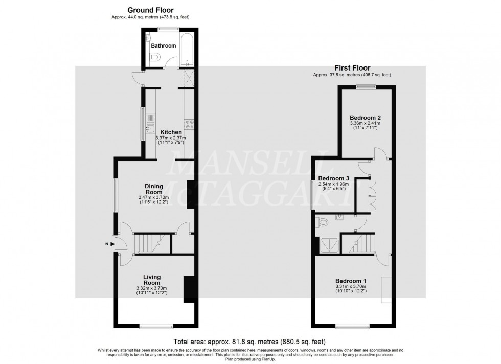 Floorplan for Stockwell Road, East Grinstead, RH19