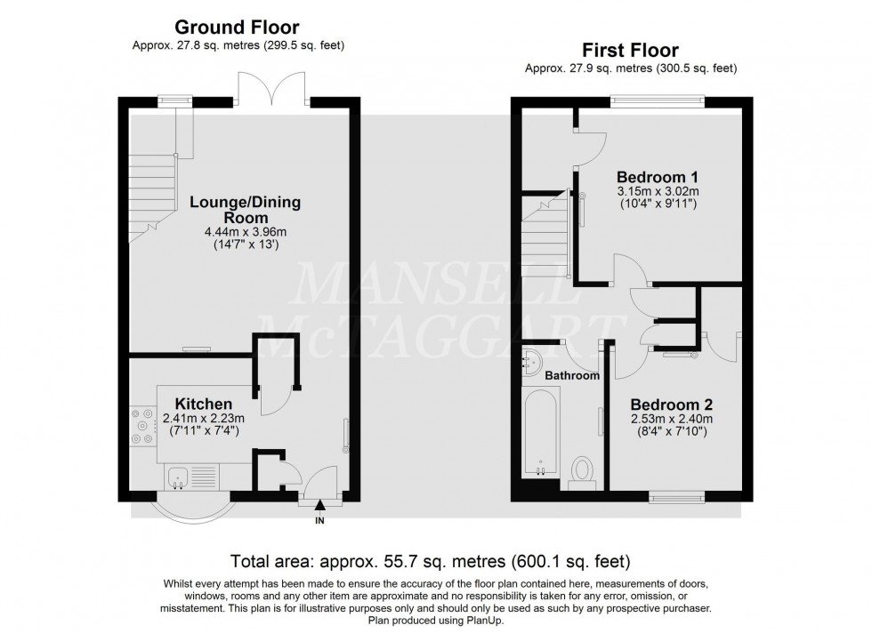 Floorplan for Walton Heath, Crawley, RH10