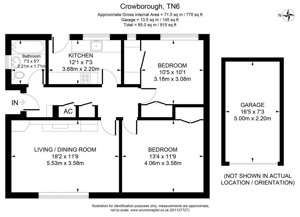 Floorplan for High Cross Fields, Crowborough, TN6