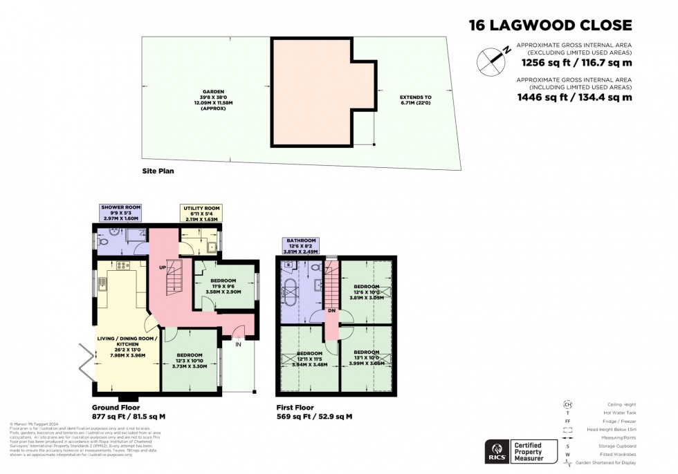 Floorplan for Lagwood Close, Hassocks, BN6